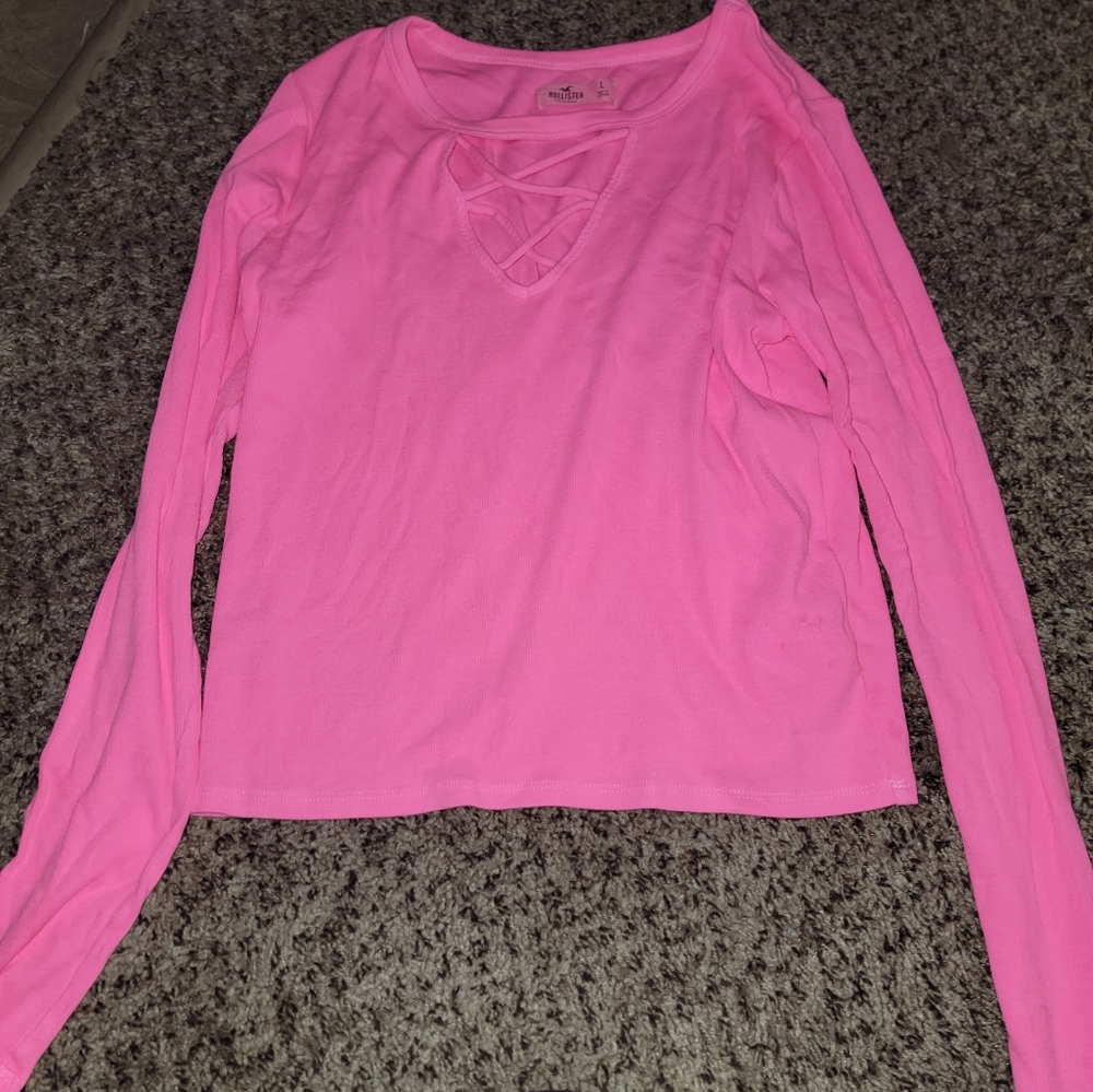Pink crop top